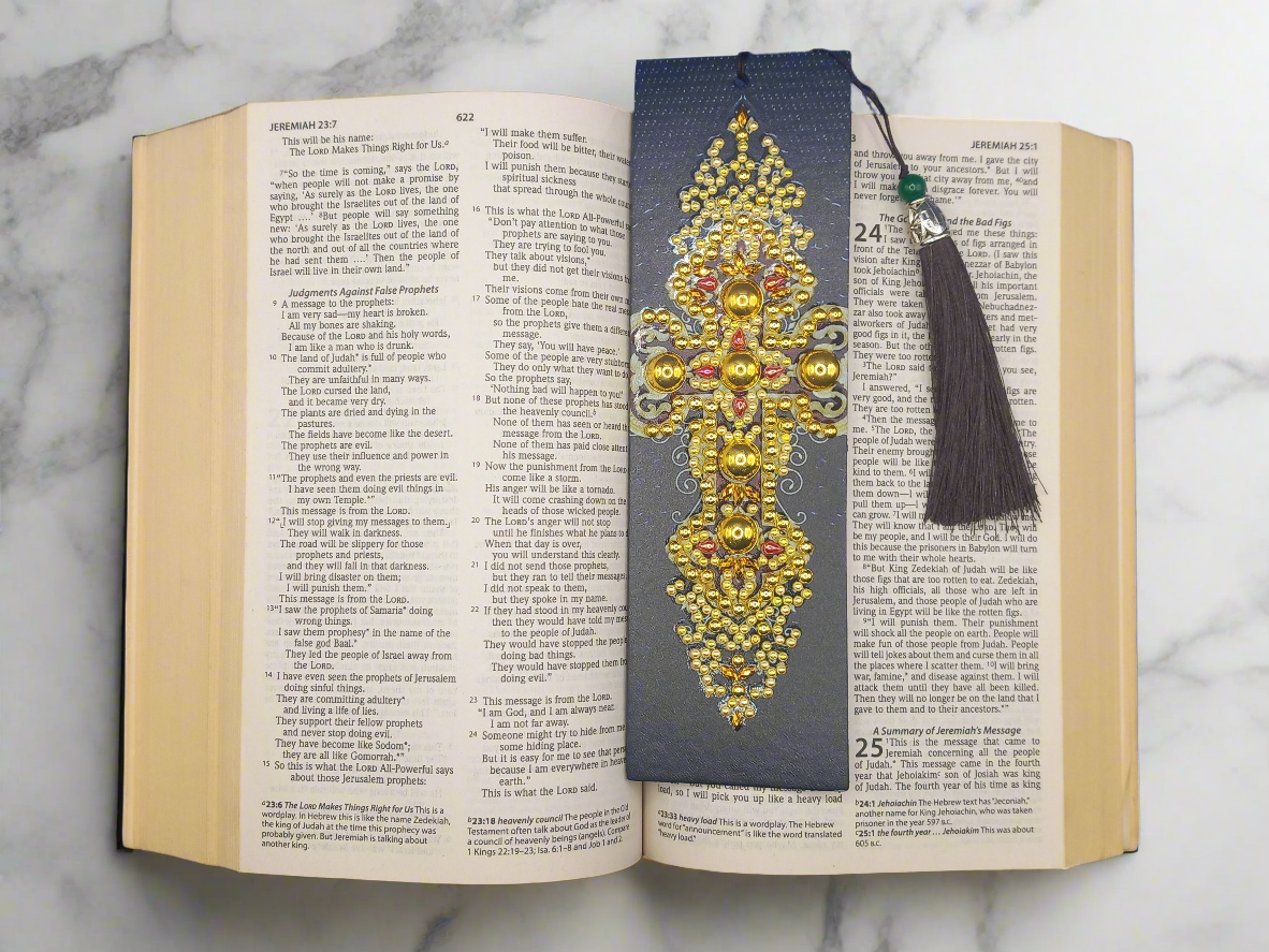 2pcs Diamond Art Cross Bookmark Set