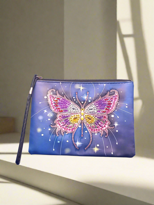 1pc Diamond Art Butterfly Clutch Bag/Purse