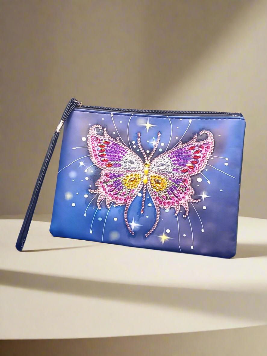 1pc Diamond Art Butterfly Clutch Bag/Purse